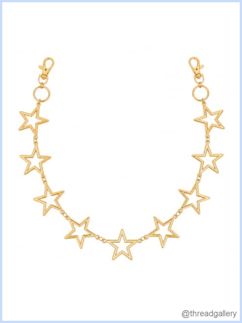 Star Wallet Chain Belt for Pants and Bags Alloy Unisex Accessory